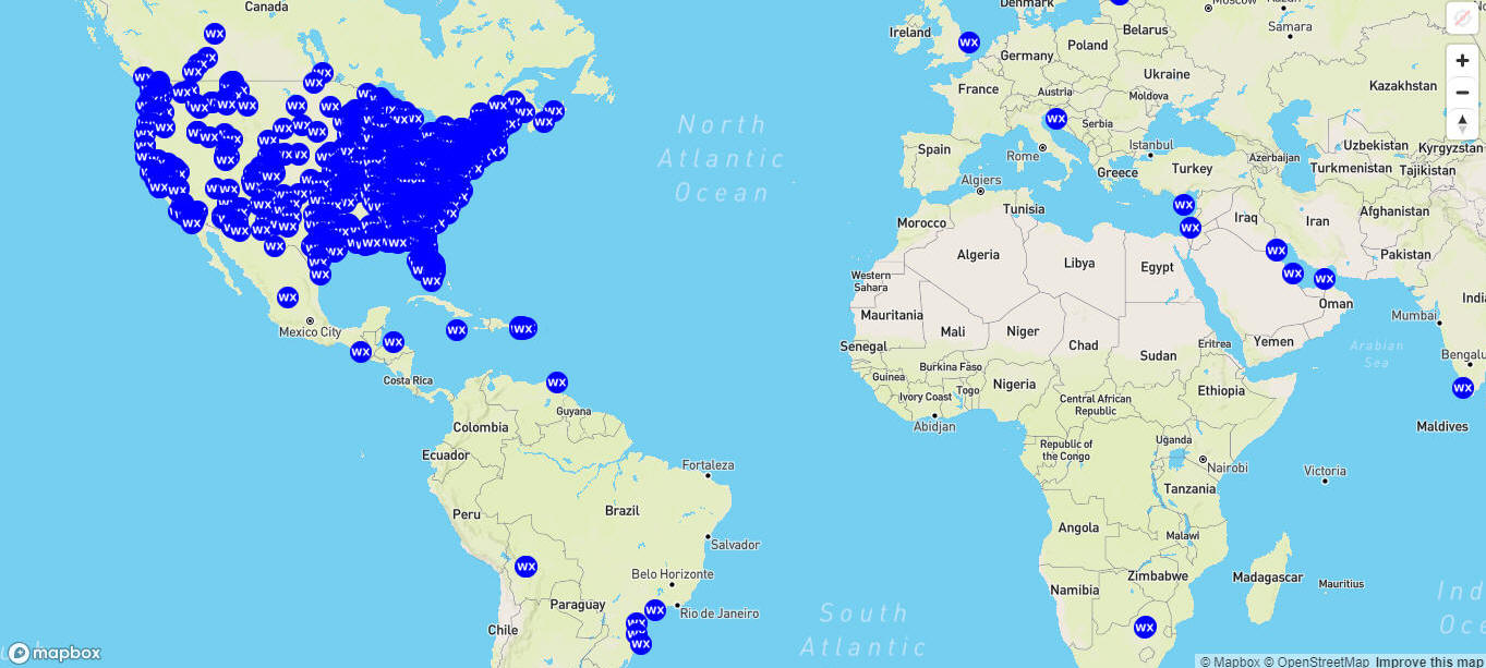 Estaciones metereologicas CW