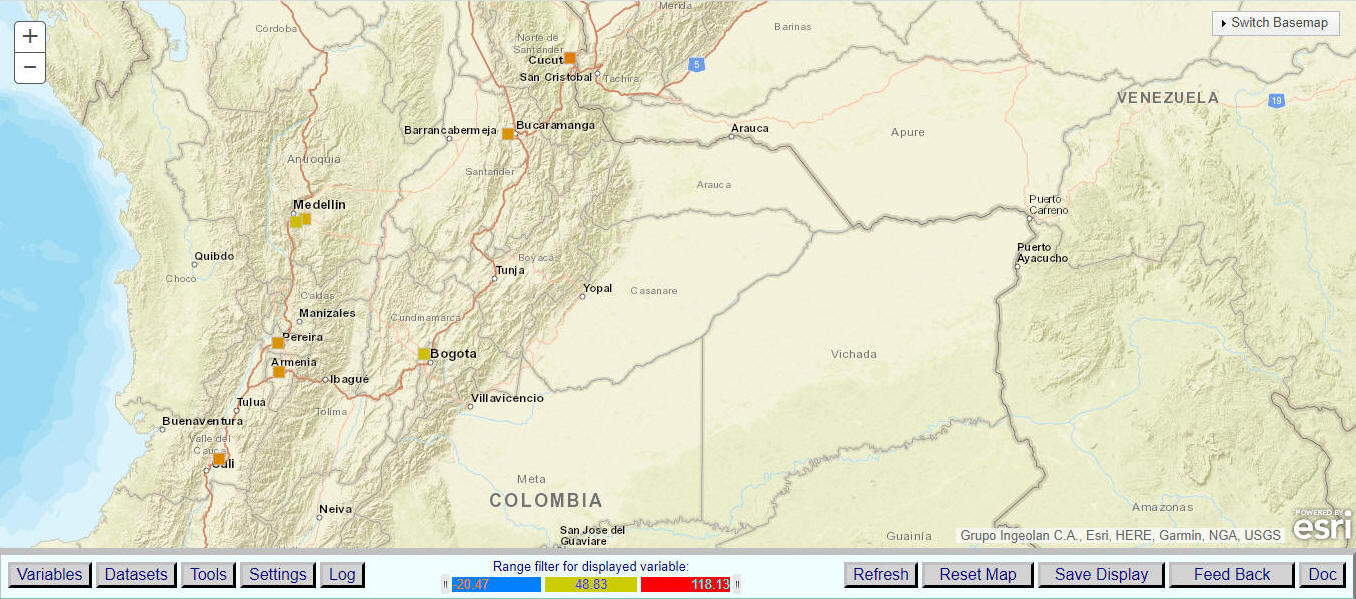 Estaciones de Metereologia en Colombia y otros paises