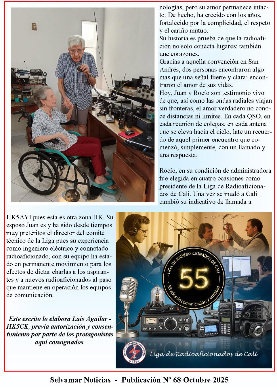 Historia de Amor que nacio en la radioaficion  HK5CBR y HK6AYL