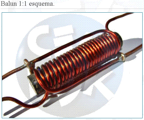 Balun 1:1 de ferrita 