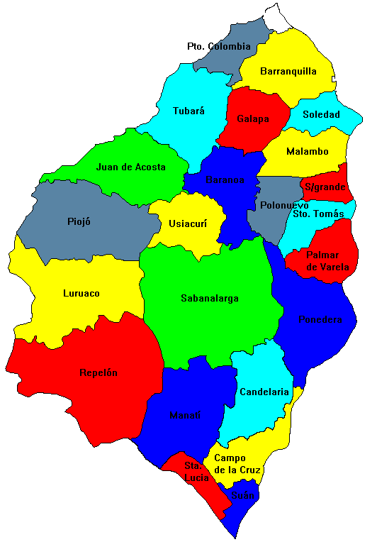 Radioaficionados Sabanalarga Atlantico Mapa