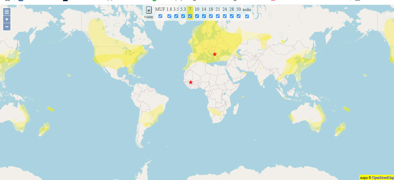 https://hf.dxview.org/  Propagacion ondas de radio